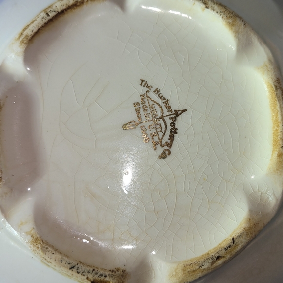 Antique Colorful Floral Harker Ware Teapot - Picture 10 of 10